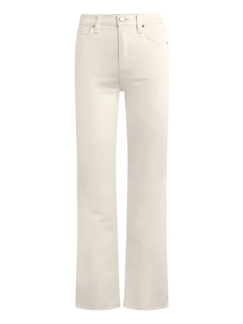 Hudson Remi High-Rise Straight Ankle Jeans in Ecru, Size 28